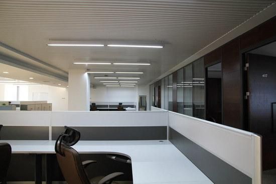 Indoor Shop Restaurant SMD3030 Slim LED Rectangular Commercial Shop Pendant Linear Chandelier Office Light