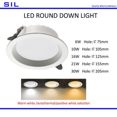 21W Black Round SMD COB Dimmable IP44 Trimless LED Ceiling Down Light Recessed Housing LED Downlight