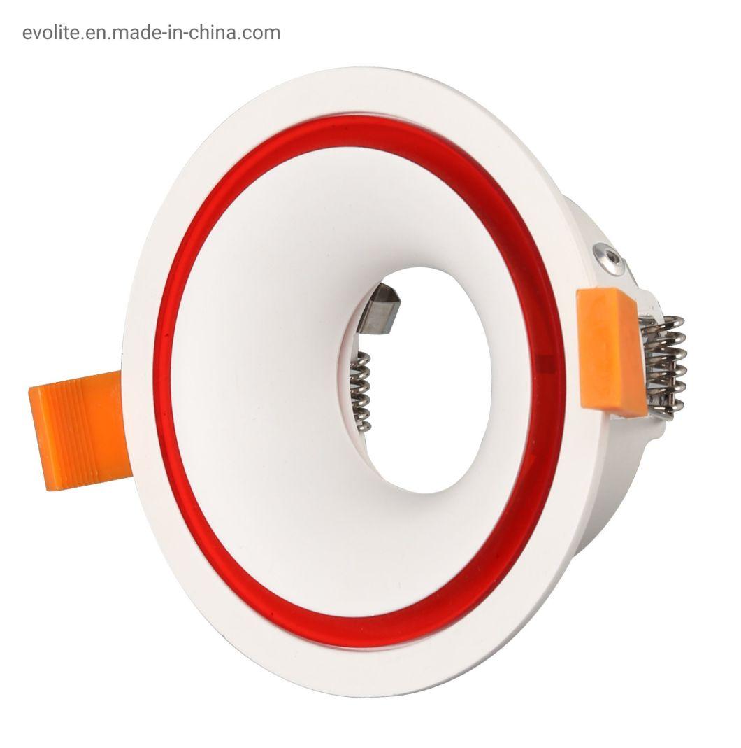 Home Waterproof LED Light Housing Lamp Shell LED Spot Light Casing Round Cutting Downlight Housing