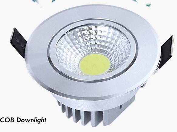 Simple Circular Recessed 3W/5W/7W/9W12W COB LED Living Room Downlight