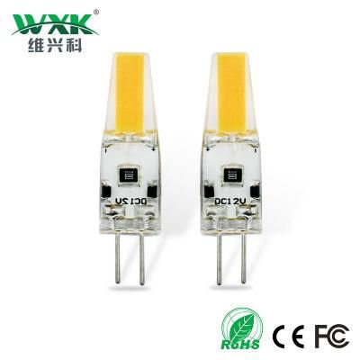 Wxk G4 G9 COB LED Lamps 2W 3W 4W Warm White AC/DC 12V G4 LED Bulbs Energy Saving Spot Light Lamp 180lm Non-Dimmable 3000K Bulb for Cystle