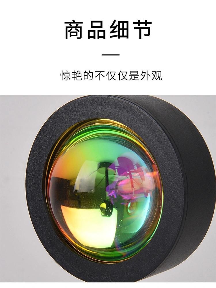 New USB 180/360 Degree Rotation Rainbow Projection Romantic Visual LED Light
