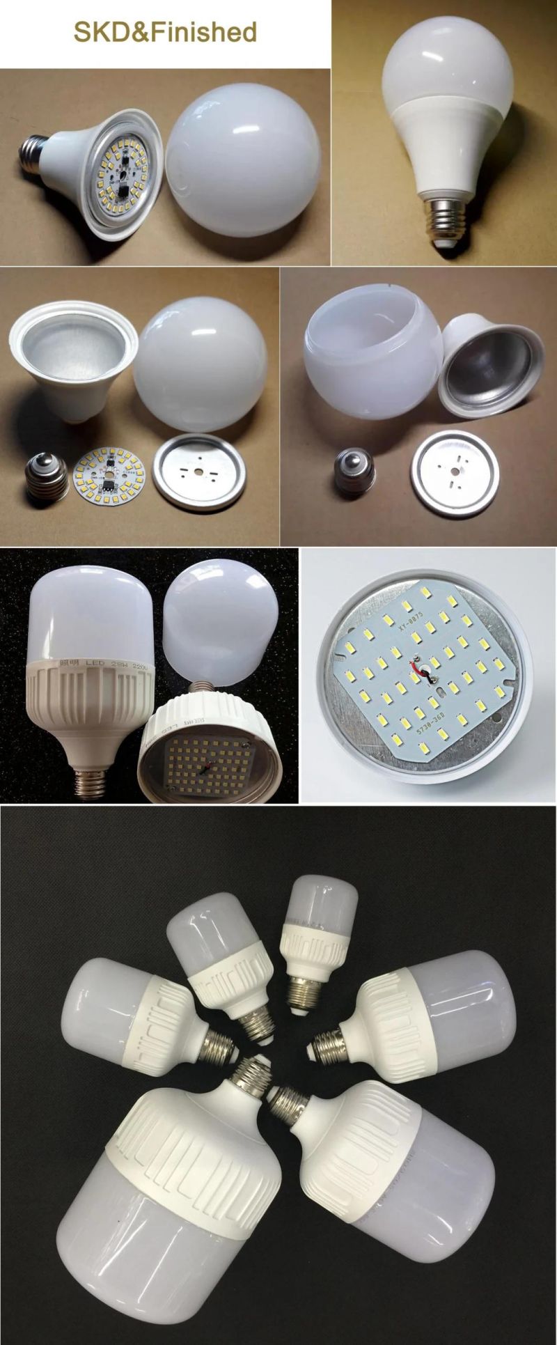 China Supplier Home Cheap B22 7W 18W 12W 9W LED Bulb Raw Material Parts