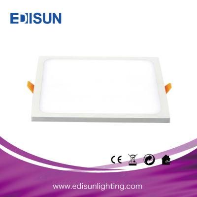 85-265V 80lm/W 6W/12W/18W/24W Square LED panel Lighting