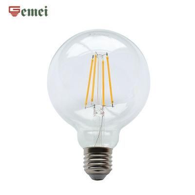 WiFi Control LED Vintage Filament Bulbs G95 Dimmable LED Globe Lamp E27 Base LED Light 8W LED Bulb with Ce RoHS