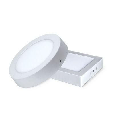 6W AC/DC Square/Round Surface Slim LED Panel Light with Ce/RoHS