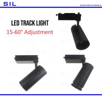 Wholesale Commercial White and Black 10W LED Track Light Track Spotlight Indoor COB LED Track Lamp