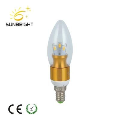 High Lumens 3W/5W E14 LED Light Bulb C37 LED Candle Light