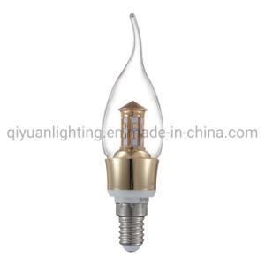 E14 Candle Light 3W, 4W, 5W with Tail Use for Luxury Chandelier and Crystal Lamp