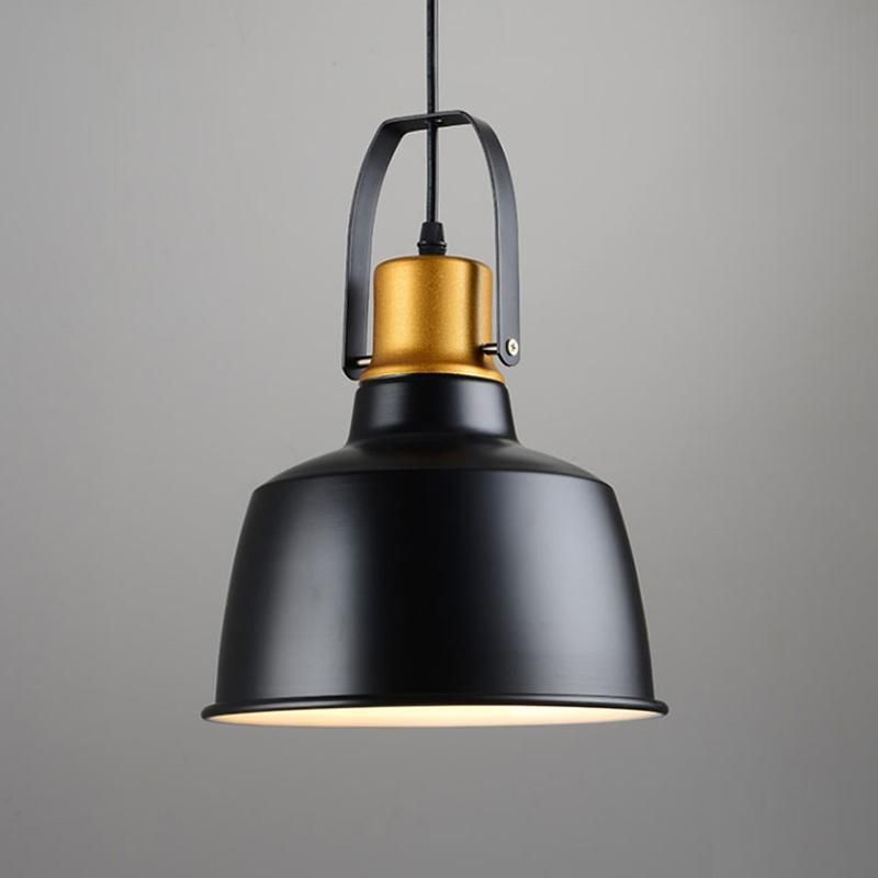 Retro Big Pendant Light Hanging Black Color Lamp