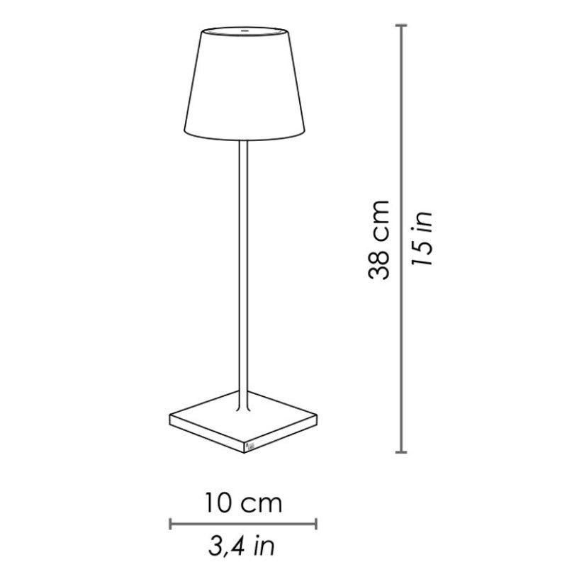 Contemporary Indoor Hotel Restaurant LED Rechargeable Cordless Table Lamp