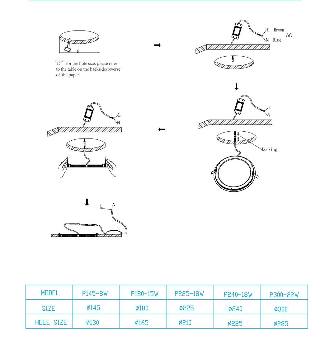 4 Inch Ultra Thin LED Downlight for Amercian Market