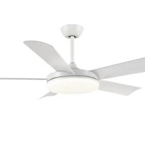Nordic 52 Inch Ceiling Fan Lamp Ceiling 5 ABS Blades Remote Control DC Motor Fan with Lights