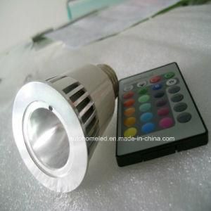 E27 MR16 GU10 3W RGB LED Spotlight