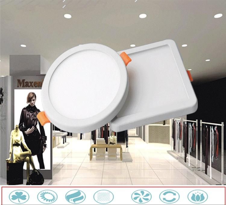 Round LED Panel Lighting Ceiling Light Factory Low Price AC85-265V 6W 8W 15W 20W Free Adjustable