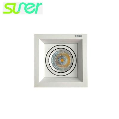 Adjustable Recessed Square COB Ceiling Spot Light LED Downlight 12W 3000K Warm White