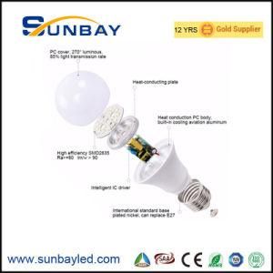 85-265V PBT Plastic A50 A60 A70 A80 LED Bulb 5 Watt 7watt 9 Watt 12 Watt 15 Watt 18 Watt
