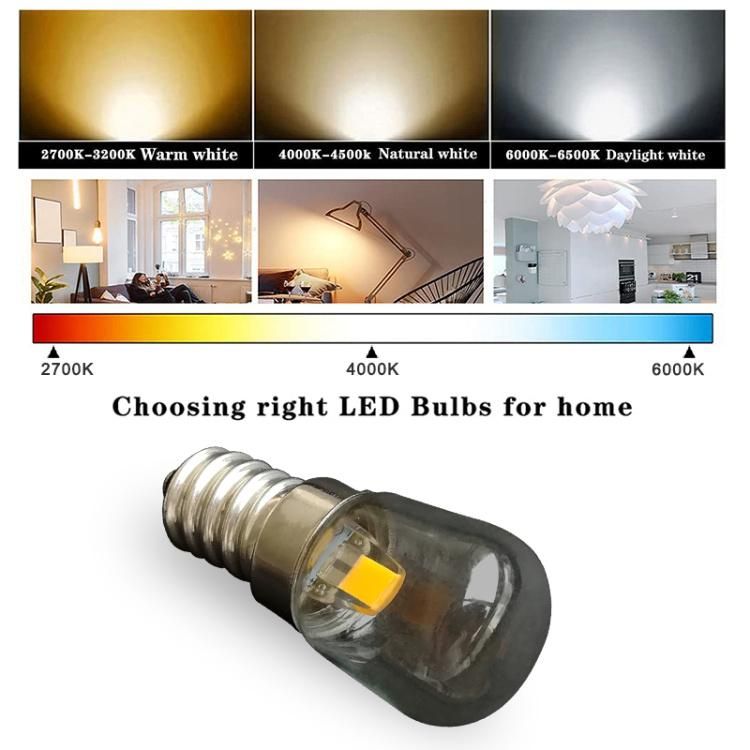 12V Dimmable Glass 1W E14 LED Bulb