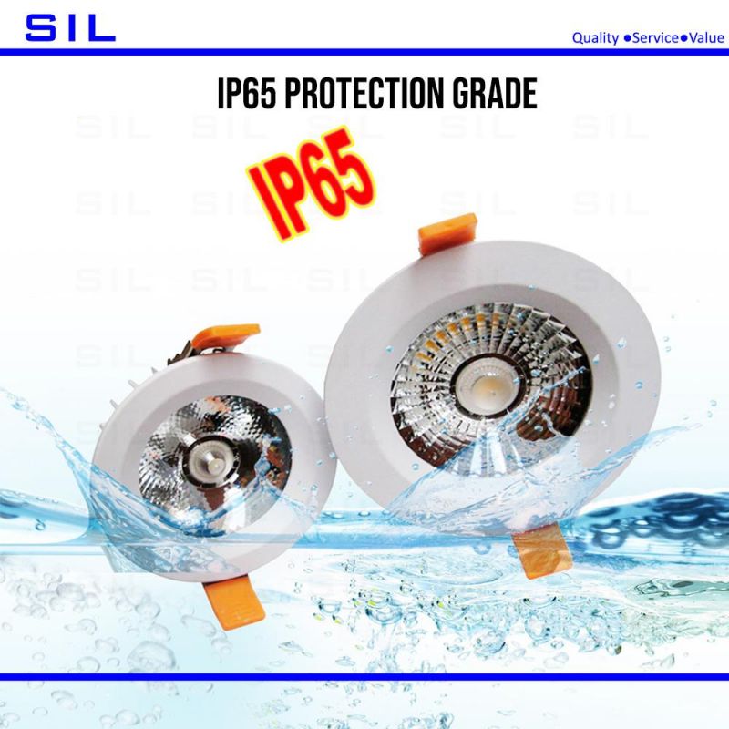 Downlight Suppliers 9W 10W COB LED Downlight Waterproof Recess Downlight IP65 MR16 Bathroom Toilet Down Lights