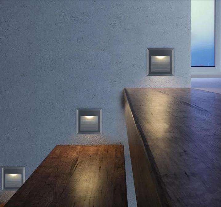 1W Wall Recessed Step Light LED Staircase Lighting