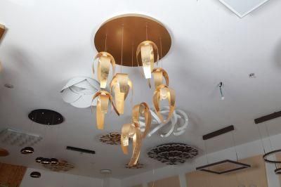 Masivel Elegant Golden Pendant Lights Bedroom LED Pendant Light