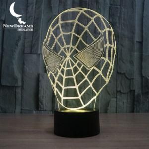 3D Superhero Spider Man LED Light