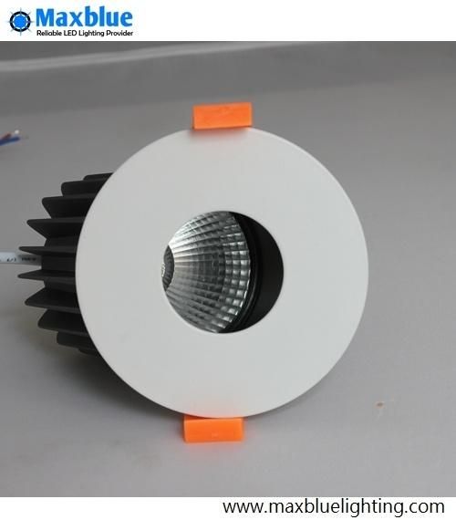 COB White Aluminum Dimmable Warm White LED Downlight