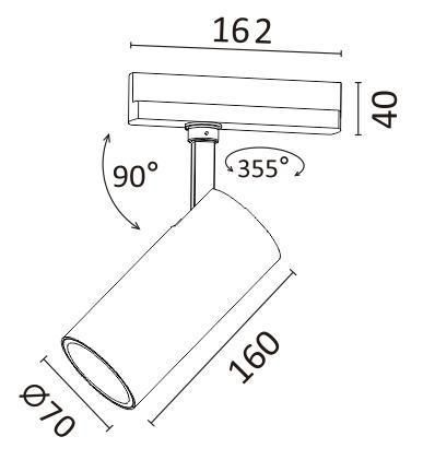 New Design 30W 0-10V/Traic/Dali Dimmable COB LED Track Light