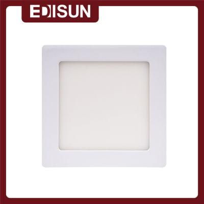 New CE/ERP Regulation 100-240V 12W Surface Square CCT Adjustable LED Slim Panel Lighting