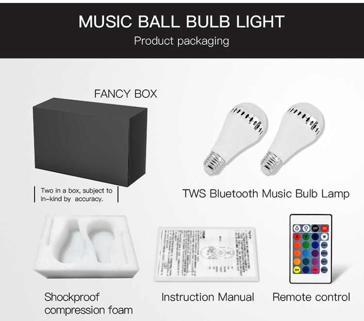 110V 220V Music Remote Colourful Lamp RGB Dimmable Color Changing/Smart Bulb Alexa/WiFi Smart LED Bulb, Smart Bulb, LED Light Bulb