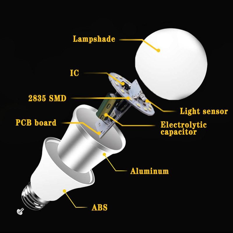 Light Sensor Control A60 Bulb Light High-End Atmospheric Grade China Factory