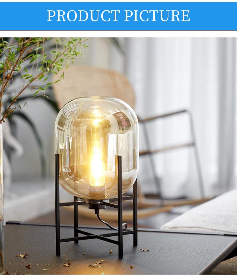 Designer Hotel Villa Bar Lighting Industrial Champagne Glass Table Lamp