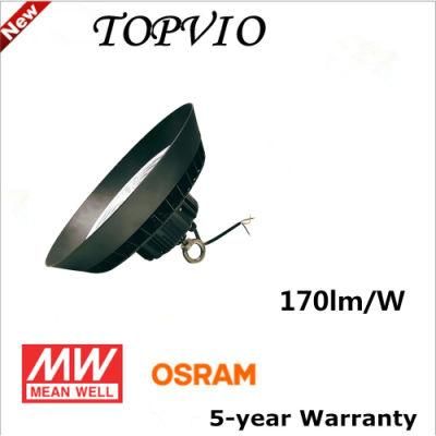 Meanwell Driver 100W 150W 200W Warehouse Factory Sale Cheap Price Industrial UFO LED High Bay Light