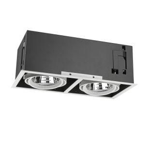 LED Grille Light 2X50W High Power Recessed Ceiling Spot Lighting IP20 Recessed LED Double Lamps D3-7302
