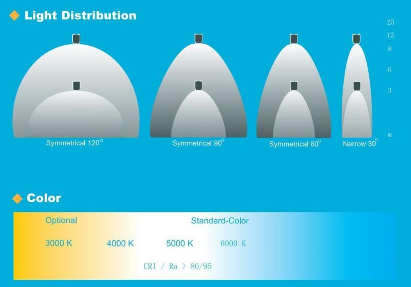 50W 8000lm Ugr<19 LED Shop Light