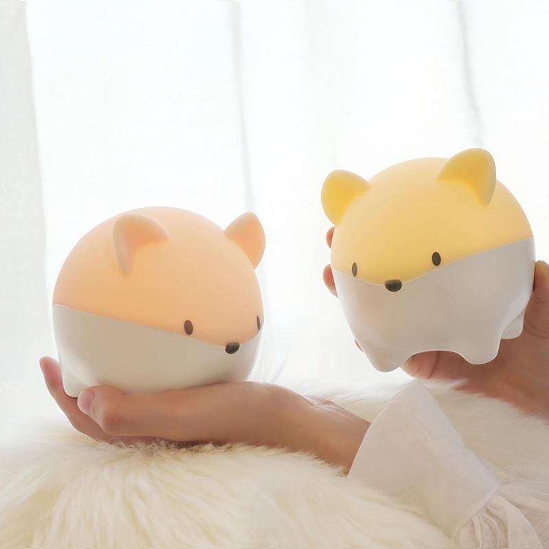 Naughty Mouse Shape LED Lamp Sleep Baby Accompany Indoor Wireless Colorful Light Guiding Light