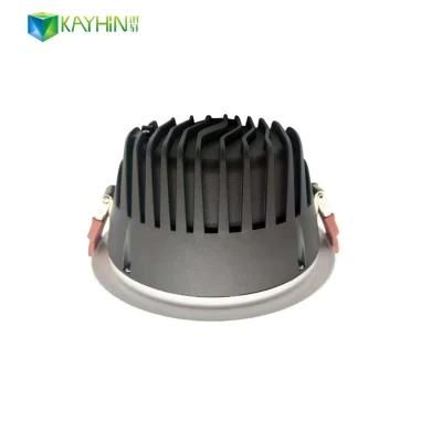 Deep Recessed Fixed Dimmable W/10W/15W/20W/30W/40W COB LED Downlight CE RoHS TUV Certified Commercial LED Spot Light