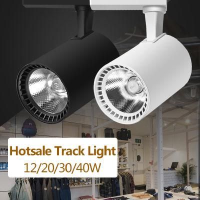 10-40W Ra90 2700K-4000K CCT Dimmable LED Track Light Integrated Track Light