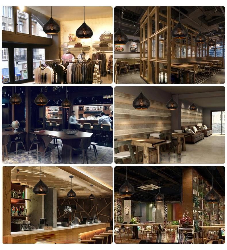 Retro Industrial Style Loft Iron Drop Light Energy Saving Light Decoration Pendant Lamp for Indoor Dining Room