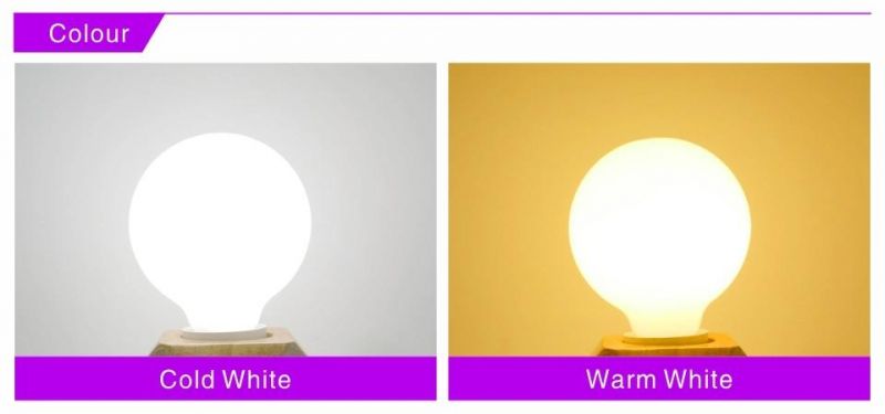 G80 G95 G125 Milky Glass Bulb E27 5W LED Light Bulb AC 175V-265V Globe Ball Bulb Cold/Warm White Lampada LED Lamp