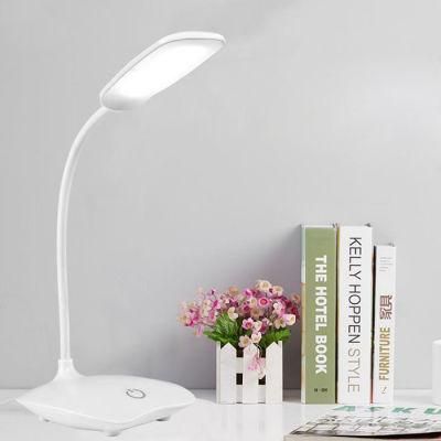 LED Desk Lamp Foldable Dimmable Touch Table Lamp DC5V USB Powered Table Light 6000K Night Light Touch Dimming Portable Lamp