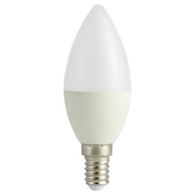 C37 5W Slim Body CE Rosh New ERP Complied LED Candle Bulb with Cool Warm Day Light E27 E14 B22 B15