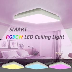 Smart Home Decoration Multi Functional Flush Mount RGB 30W LED Smart Ceiling Light Google Home Alexa