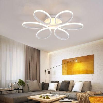 Simple Modern Living Room Ceiling Lamp Creative Metal Droplight Home Deco Bedroom Lamps LED Smart Stepless Dimming Ceiling Light