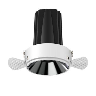 15W Recessed Cut-out: 75mm LED Spot Lights Hotel Lighting Trimless Downlight