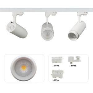 High Quality Gallery Shopping Mall 2/3/4 Wires LED Track Light Adjustable Beam 5 Years 10W 20W 30W 40W