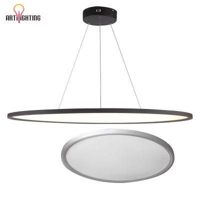 Round Surface LED Panel Light Moisture Insect Proof 60cm 80cm 120cm Ceiling Lamp with PC Diffuser Home Office Indoor Pendant Lighting