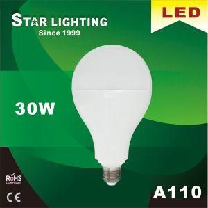 High Power 30W A110 LED Bulb with 200 Degree Beam Angle