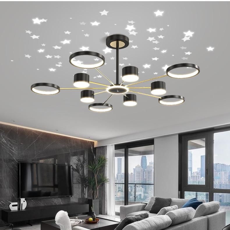 2022 Popular Modern LED Chandelier Star Shining Pendant Lamp Living Room Modern LED Ceiling Light