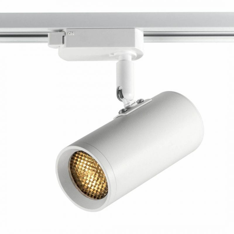 Flicker-Free LED Track Lighting Aluminum Modern Black/White GU10 Spot Light Housing for Shop